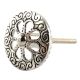 Silve Wheel Flower Drawre Knob in Aluminium